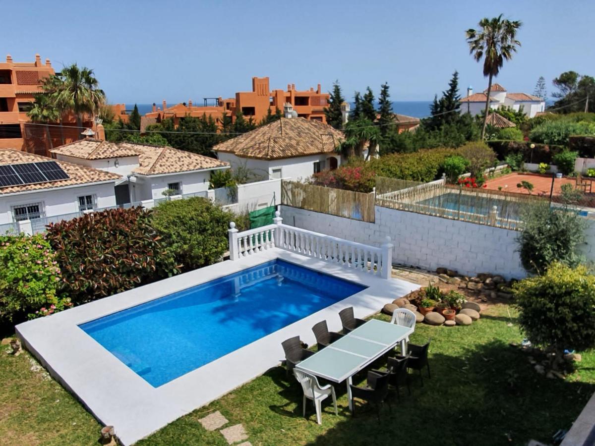 Beautiful 5 Bedroom Villa, Sea Views, Private Pool, Estepona Newly Refurbished Extérieur photo